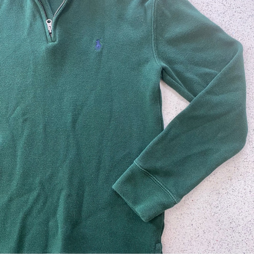 Boys Polo Ralph Lauren Long Sleeve Quarter Zip Sweater - Size M (10-12) - Picture 6 of 11